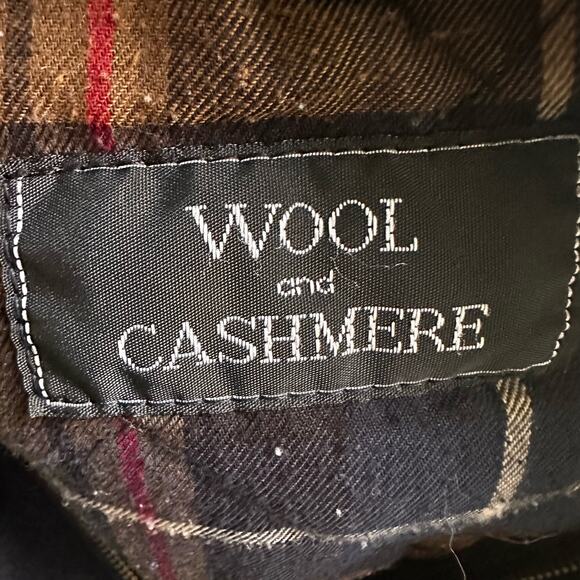 Brook Taverner Country Coat Wool Cashmere Navy Blue - Picture 9 of 10